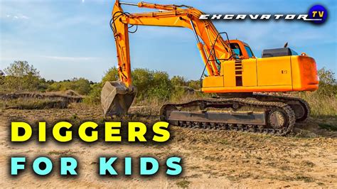 mini diggers videos youtube|digger truck videos for kids.